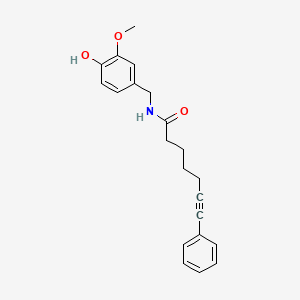 molecular formula C21H23NO3 B12375322 Phenylcapsaicin CAS No. 848127-67-3