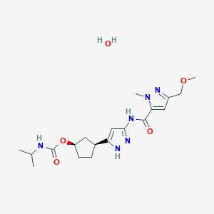 molecular formula C19H30N6O5 B12375396 Tagtociclib hydrate CAS No. 2733575-91-0