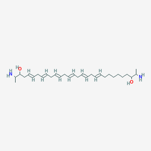 molecular formula C30H52N2O2 B1237551 (5E,8E,11E,14E,17E,20E)-2,29-二氨基三十烷-5,8,11,14,17,20-六烯-3,28-二醇 