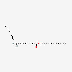 molecular formula C30H58O2 B1237561 9-Octadecenoic acid (9Z)-, dodecyl ester CAS No. 36078-10-1