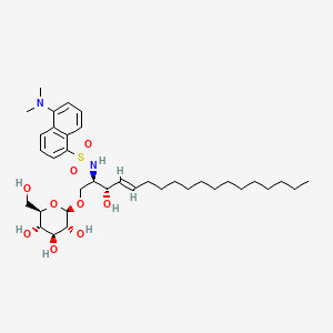molecular formula C36H58N2O9S B1237568 1-O-Glucosyl-2-dansylsphingosine CAS No. 82535-65-7