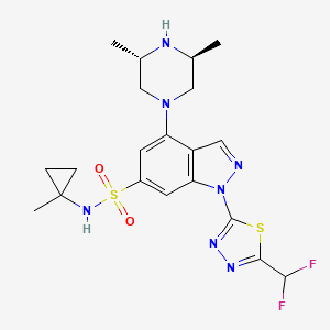 molecular formula C20H25F2N7O2S2 B12375715 Parg-IN-4 