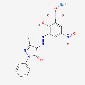 molecular formula C16H12N5NaO7S B12375719 C.I. Mordant Orange 29 