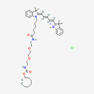molecular formula C47H63ClN4O5 B12375735 Cy5-PEG2-SCO 