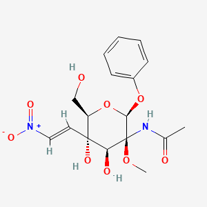 molecular formula C17H22N2O9 B1237578 2-methoxy-4-(2'-nitrovinyl)phenyl--N-acetyl-B-D-glucosaminide CAS No. 70622-74-1