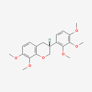 molecular formula C20H24O6 B1237586 Duartin, dimethyl ether 
