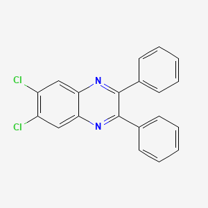 molecular formula C20H12Cl2N2 B1237602 6,7-Dichloro-2,3-diphenylquinoxaline CAS No. 164471-02-7