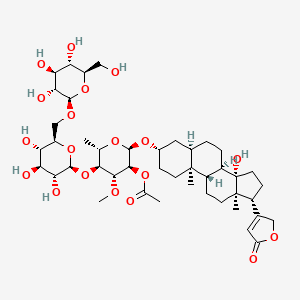 molecular formula C44H68O19 B12376134 2'-epi-2'-O-acetylthevetin B 