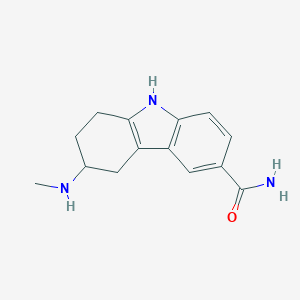 molecular formula C14H17N3O B123762 6-(methylamino)-6,7,8,9-tetrahydro-5H-carbazole-3-carboxamide CAS No. 147009-08-3