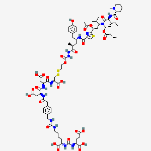 molecular formula C78H112N14O28S3 B12376209 EC1169 