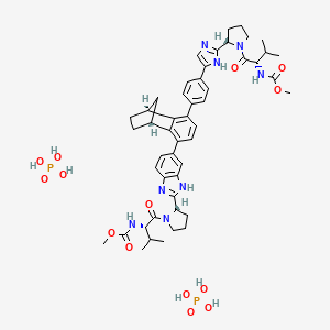 molecular formula C49H64N8O14P2 B12376239 Emitasvir (diphosphate) 