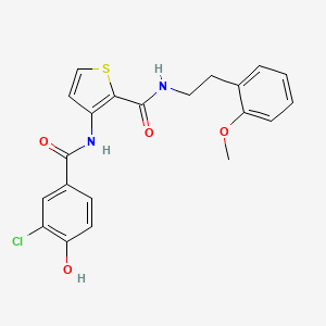 molecular formula C21H19ClN2O4S B12376290 HSD17B13-IN-8 