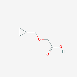 molecular formula C6H10O3 B123766 2-(环丙基甲氧基)乙酸 CAS No. 246869-08-9