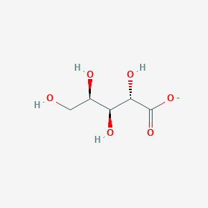 molecular formula C5H9O6- B1237675 D-lyxonate 