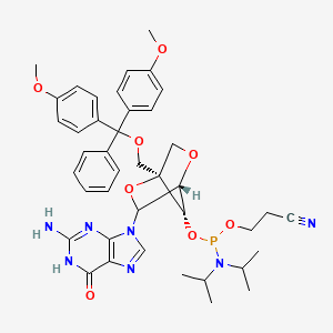 molecular formula C41H48N7O8P B12376776 DMT-LNA-G phosphoramidite 