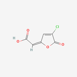 molecular formula C6H3ClO4 B1237679 cis-2-Chloro-4-carboxymethylenebut-2-en-1,4-olide CAS No. 18529-78-7