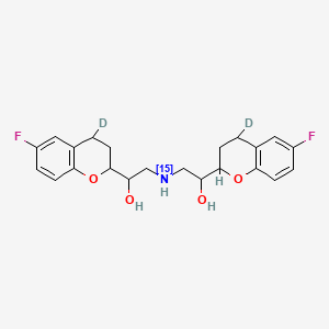molecular formula C22H25F2NO4 B12376808 (Rac)-Nebivolol-d2,15N 