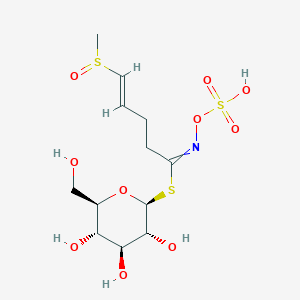 molecular formula C12H21NO10S3 B1237682 Glucoraphenin 