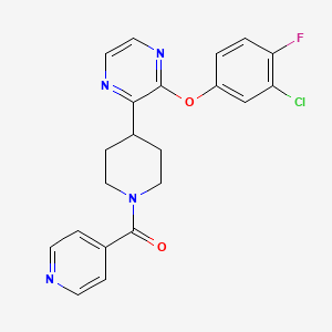 molecular formula C21H18ClFN4O2 B12376998 Hbv-IN-36 