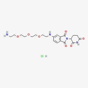 molecular formula C21H29ClN4O7 B12377028 Thalidomide-5-NH-PEG3-NH2 hydrochloride 