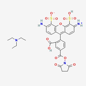molecular formula C31H32N4O13S2 B12377076 AF488 NHS ester TEA 
