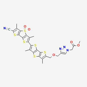 molecular formula C28H22N4O5S6 B12377110 Flipper-TR 5 