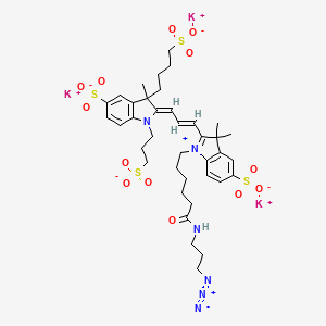 molecular formula C38H49K3N6O13S4 B12377213 AF 555 azide 