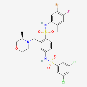 molecular formula C25H25BrCl2FN3O5S2 B12377240 MDL-811 