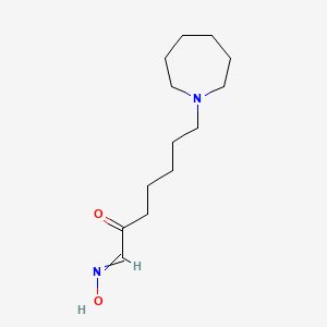 molecular formula C13H24N2O2 B1237730 7-(1-Azepanyl)-2-oxoheptanal oxime 