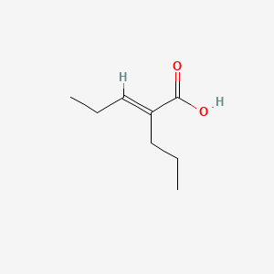 molecular formula C8H14O2 B1237735 (E)-2-propylpent-2-enoic acid CAS No. 33786-47-9