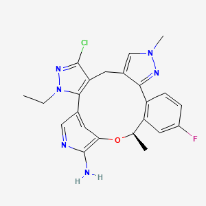 molecular formula C23H22ClFN6O B12377415 Neladalkib CAS No. 2739866-40-9