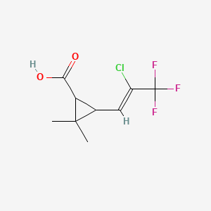 3-(2-Chloro-3,3,3-trifluoroprop-1-en-1-yl)-2,2-dimethylcyclopropanecarboxylic acid