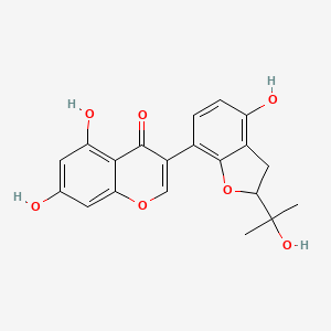 5,7-Dihydroxy-3-[2,3-dihydro-4-hydroxy-2-(2-hydroxyisopropyl)benzofuran-7-yl]chromone