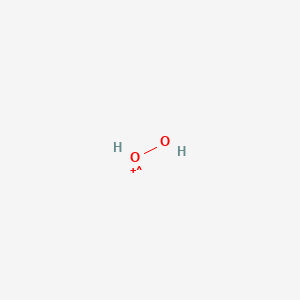 molecular formula H2O2+ B1237763 Dioxidaniumyl 