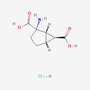 molecular formula C8H12ClNO4 B12377806 Eglumegad hydrochloride 