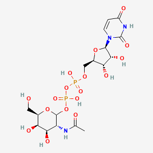 molecular formula C17H27N3O17P2 B1237781 UDP-N-acetyl-D-galactosamine 