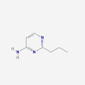 molecular formula C7H11N3 B012378 2-Propylpyrimidin-4-amine CAS No. 100910-69-8