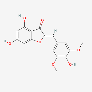 (2Z)-4,6-dihydroxy-2-[(4-hydroxy-3,5-dimethoxyphenyl)methylidene]-1-benzofuran-3-one