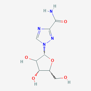 molecular formula C8H12N4O5 B1237811 Ribavirin (GMP) 