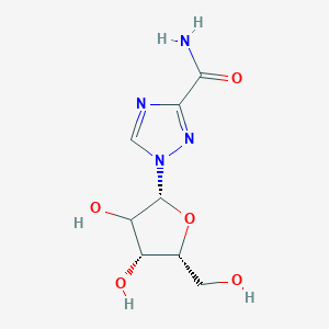 1-[(2R,4R,5R)-3,4-dihydroxy-5-(hydroxymethyl)-2-oxolanyl]-1,2,4-triazole-3-carboxamide