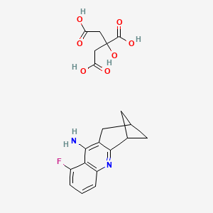 8-Fluoro-3-azatetracyclo[11.1.1.02,11.04,9]pentadeca-2,4(9),5,7,10-pentaen-10-amine;2-hydroxypropane-1,2,3-tricarboxylic acid