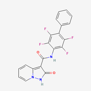 molecular formula C20H11F4N3O2 B12378160 MEDS433 