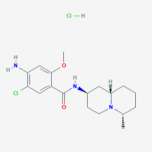 N-[(2R,6S,9aS)-6-methyl-2,3,4,6,7,8,9,9a-octahydro-1H-quinolizin-2-yl]-4-amino-5-chloro-2-methoxybenzamide;hydrochloride