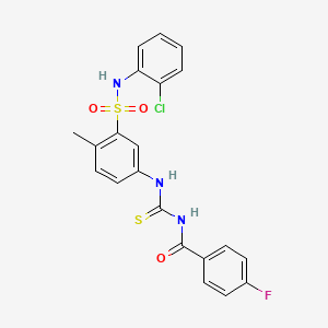 molecular formula C21H17ClFN3O3S2 B12378184 WAY-381644 