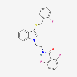 2,6-difluoro-N-[2-[3-[(2-fluorophenyl)methylthio]-1-indolyl]ethyl]benzamide
