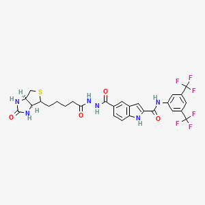 molecular formula C28H26F6N6O4S B12378306 A4333 