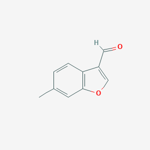 molecular formula C10H8O2 B123785 6-Methylbenzofuran-3-carbaldehyde CAS No. 143883-37-8