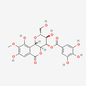 molecular formula C21H20O13 B12378533 [(2R,3R,4S,4aS,10bS)-3,8,10-trihydroxy-2-(hydroxymethyl)-9-methoxy-6-oxo-3,4,4a,10b-tetrahydro-2H-pyrano[3,2-c]isochromen-4-yl] 3,4,5-trihydroxybenzoate 
