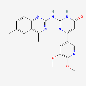 molecular formula C21H20N6O3 B12378541 IDD-8E 