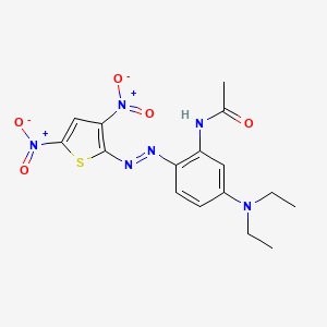 molecular formula C16H18N6O5S B12378630 Disperse green 9 CAS No. 58979-46-7